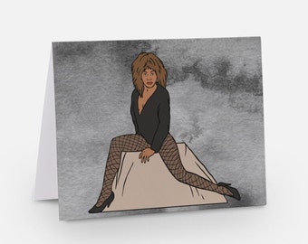 Tina - Blank Greeting Card 5.5" X 4"
