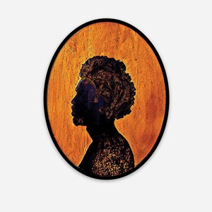 Cameo Silhouette Male -  Decorative Vinyl Magnet