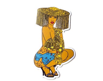 Cardi -  Vinyl Sticker