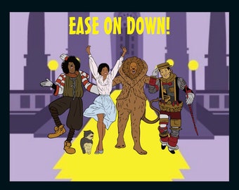 Ease On Down! - Blank Greeting Card 5.5" X 4"