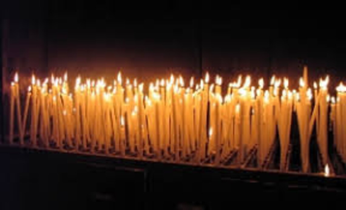 10 Novena Candles from Lourdes with Bernadette and the Etsy