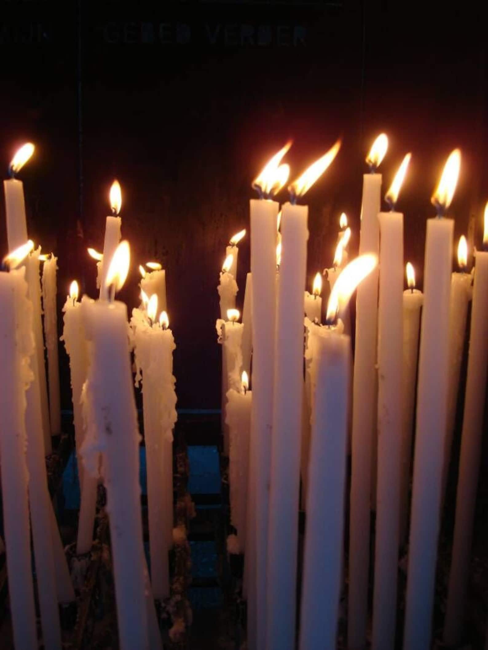 10 Novena Candles from Lourdes with Bernadette and the Etsy
