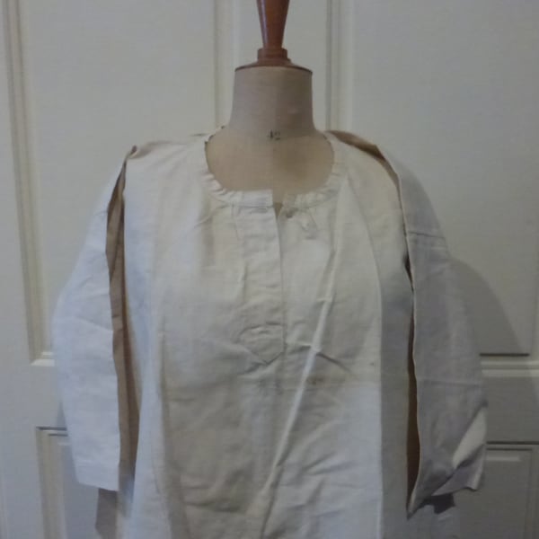 Linen, unused PAINTERS SMOCK, Solid and perfect