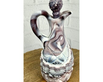 Aceitera de vidrio escoria Imperial Glass vintage