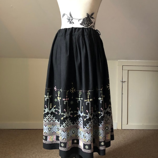 THE PEASANT / Elasticated Denim Skirt main image 1