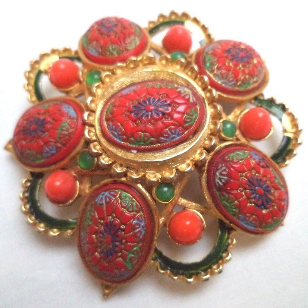 signed hattie carnegie brooch