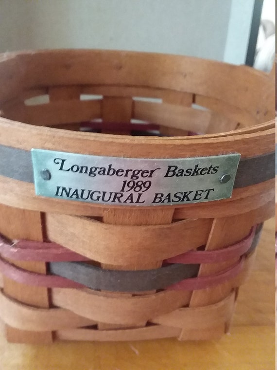 Longaberger basket 1989 inaugural basket Etsy