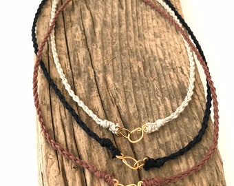 hemp cord necklace