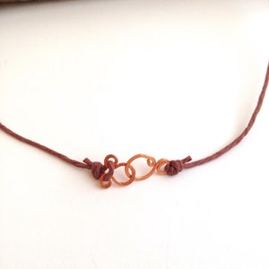 Lavender Amethyst Teardrop Necklace Copper Wire Wrapped Gemstone, Natural Hemp image 6