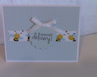 CARD, Baby, New Baby, Congratulations, Bumble Bee