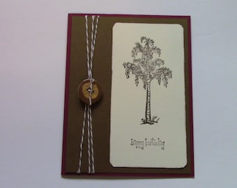 CARD, Birthday, Tree