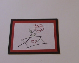CARD, Love, Rose, Heart, Anniversary, Valentines