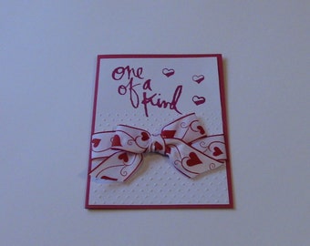CARD, Love, Anniversary, Valentines, One Of A Kind