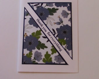 CARD, Thank You, Flowers