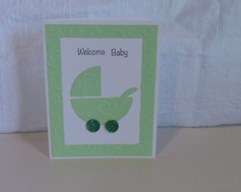 CARD, Baby, New Baby, Congratulations, Stroller,