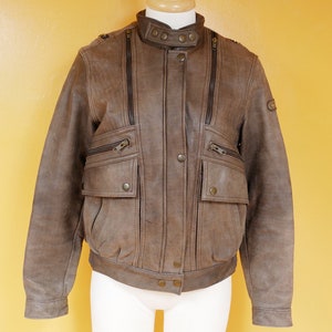 Bruin leren Hein Gericke-bomberjack