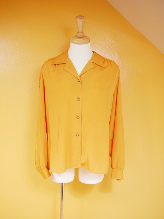 Orange Spice Button Down Blouse - image 1