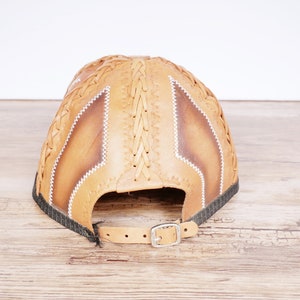 Handmade Toronto Maple Leafs Leather Baseball Hat image 4