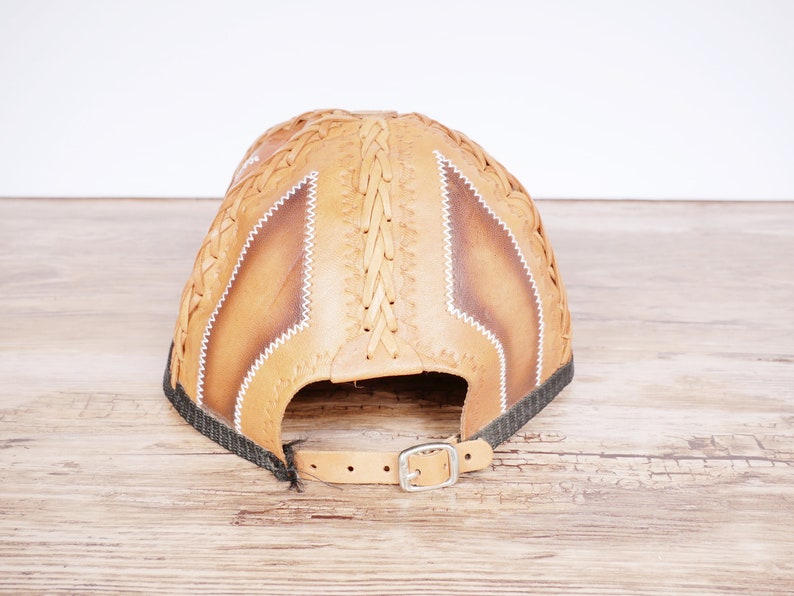 Handmade Toronto Maple Leafs Leather Baseball Hat image 4