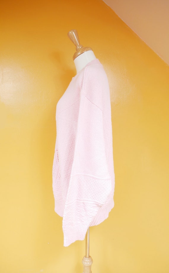 Pastel Pink Sailboat Sweater - image 6