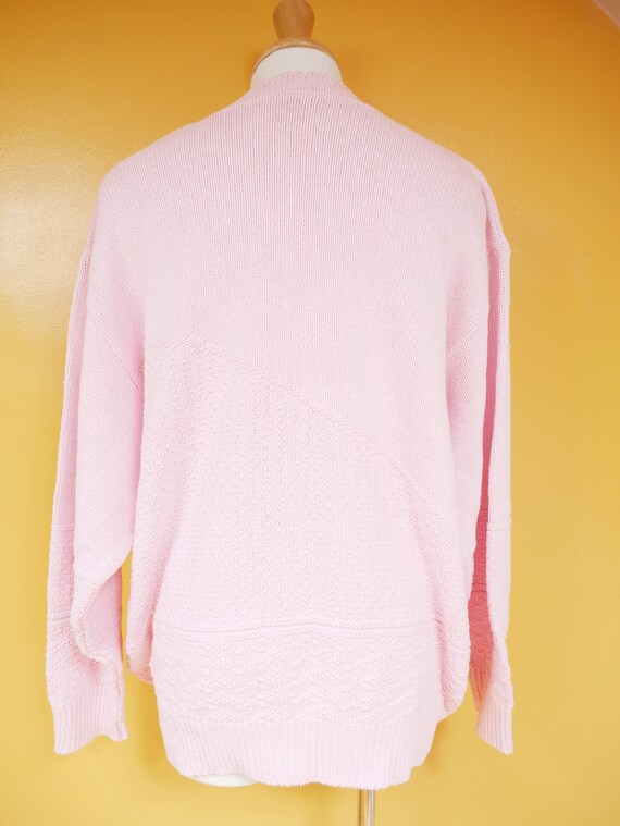 Pastel Pink Sailboat Sweater - image 9