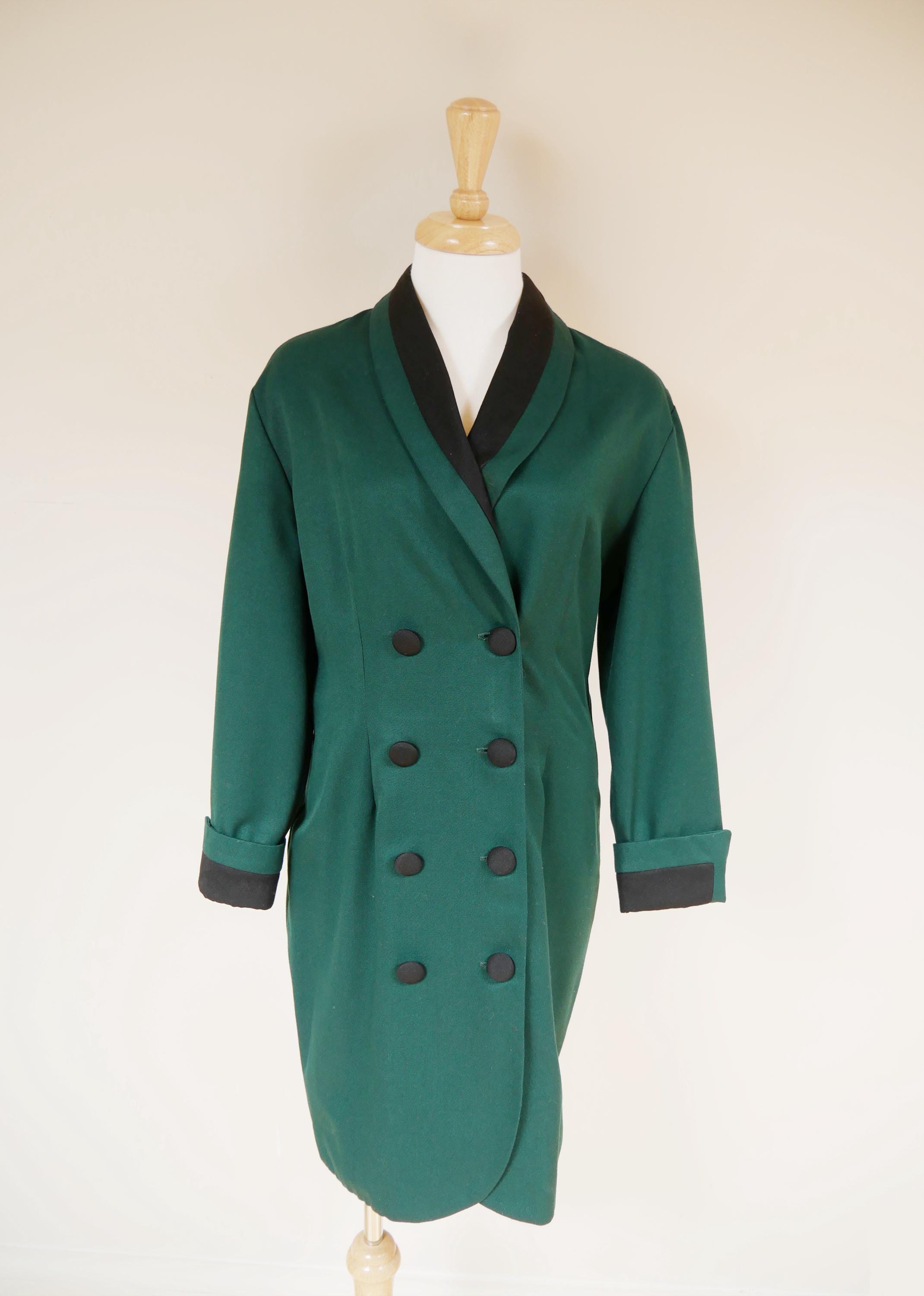 forest green blazer dress Lavish Alice wrap blazer dress in emerald green