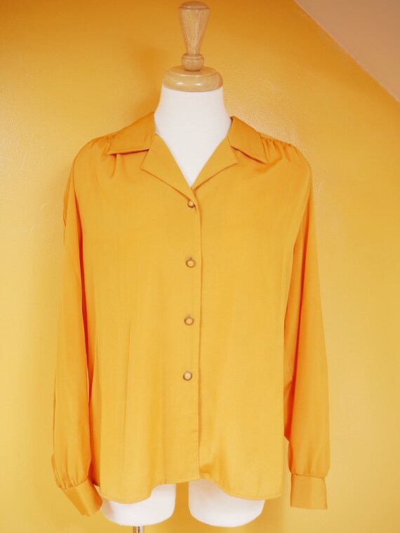 Orange Spice Button Down Blouse - image 2