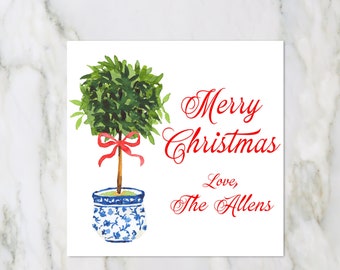 Christmas Topiary Enclosure Card