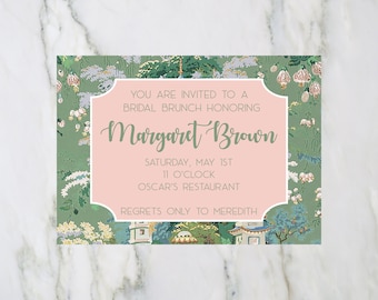 Chinoiserie Pagoda Invitations