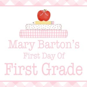 Personalized Printable First Day of School Sign