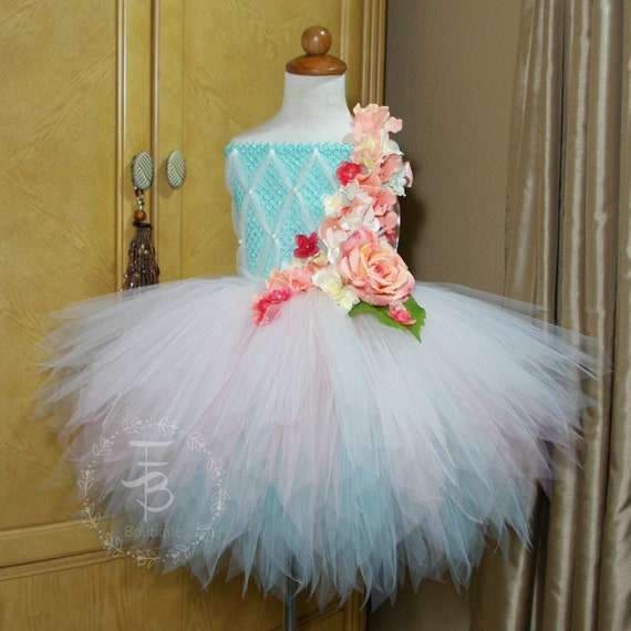 Mint Tutu Dress, Birthday, photo prop, Halloween, Fairy Tutu dress, Ivory Tutu Dress, Coral Tutu Dress, Fairy Costume, Fairy Dress Il_570xn