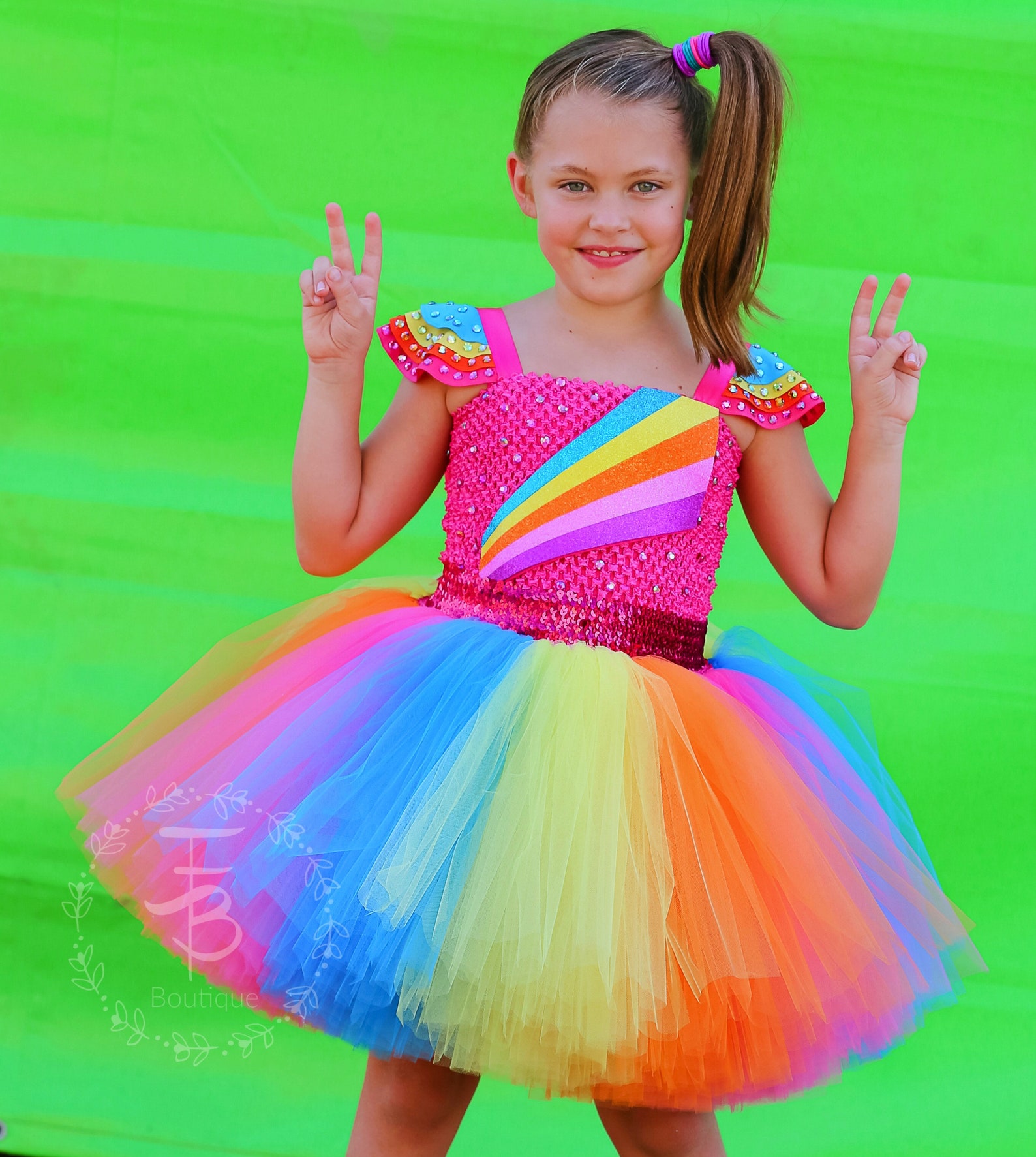 Jojo Siwa Tutu Dress Jojo Birthday Jojo Siwa Costume | Etsy