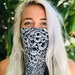 Art Bandana Face Mask, Illustrated Eyeball Bandana Face Mask Cotton Bandana