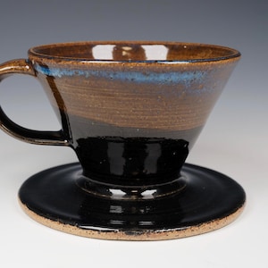 Coffee Pour Over, Handmade Pottery Dripper for Cone Filters