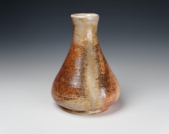 Handmade Wood-Fired Ceramic Vase: Small Unique Bud Vase