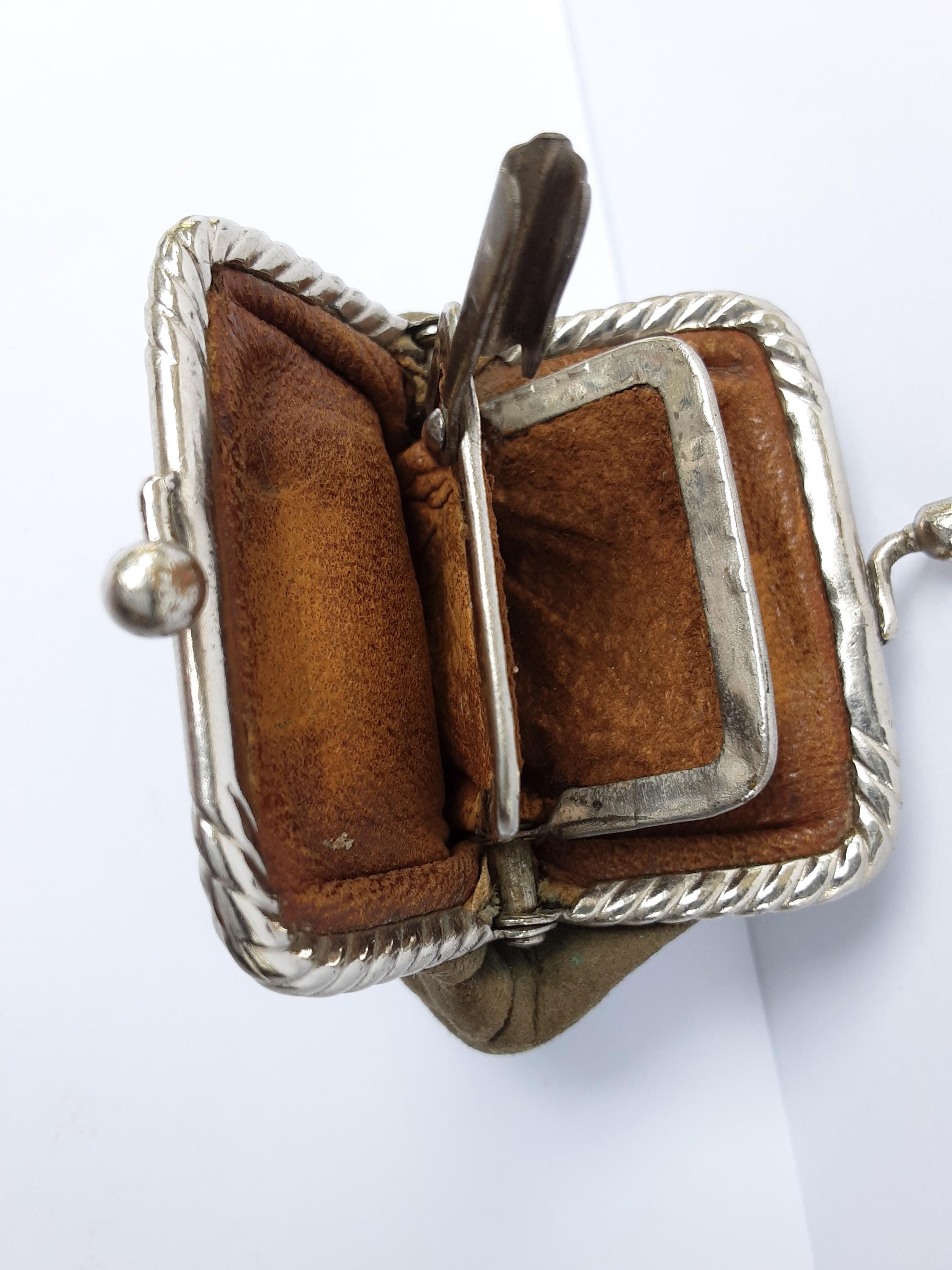 Antique leather coin purse - Etsy 日本