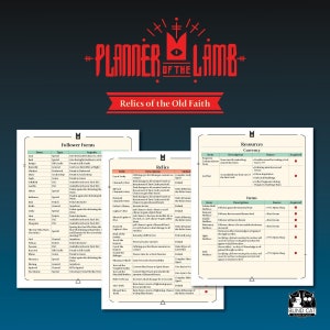 Planner of the Lamb | Relics of the Old Faith Updates