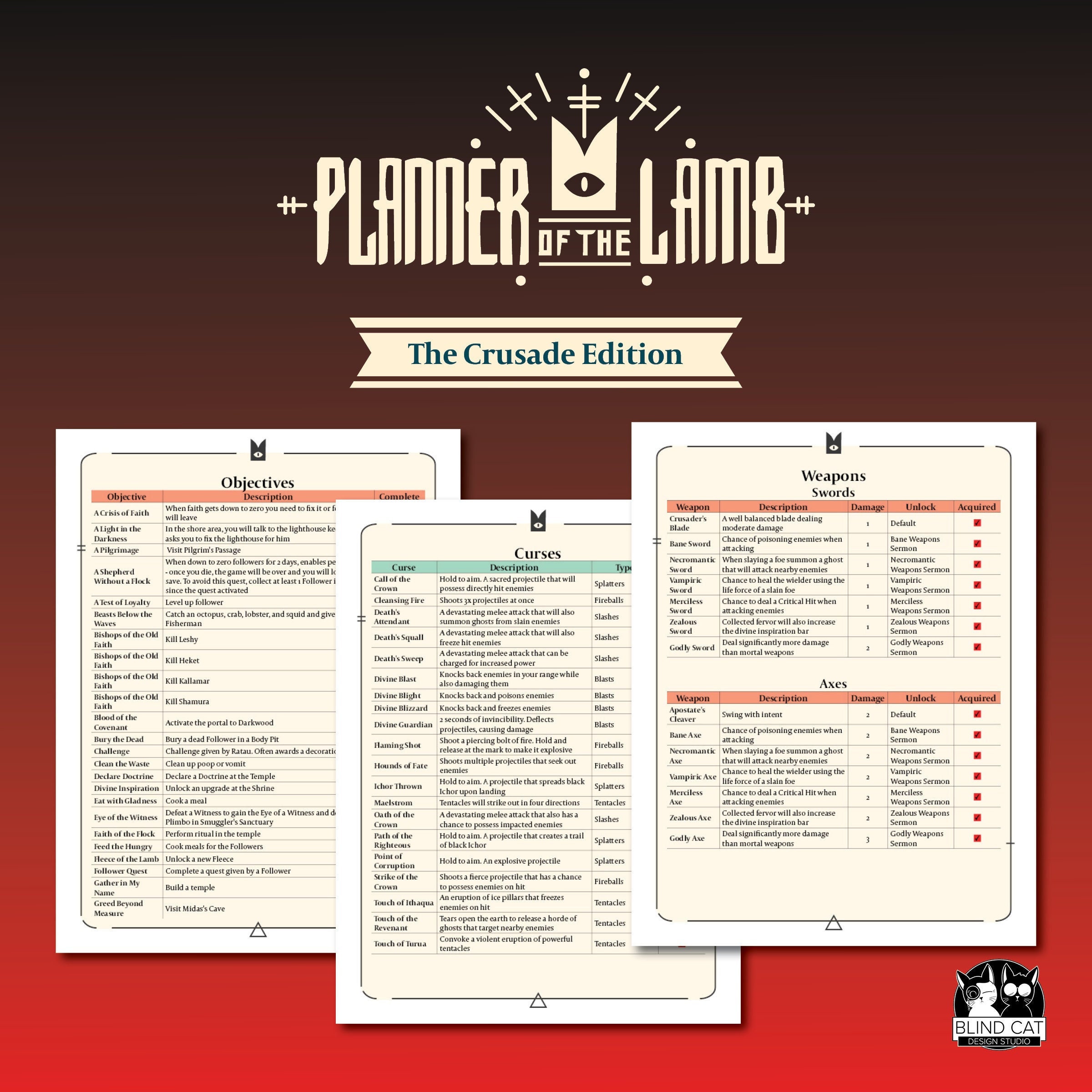 Planner of the Lamb | The Crusade Edition