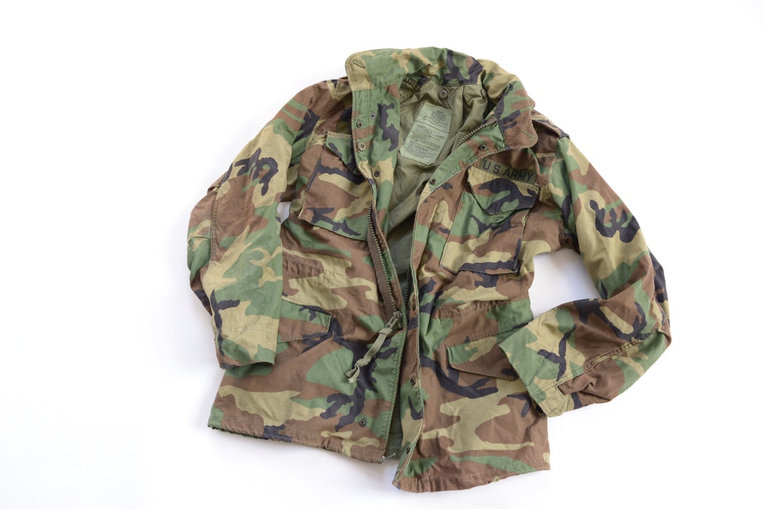 Vintage Military M 65 Camouflage Green Field Jacket US Army - Etsy