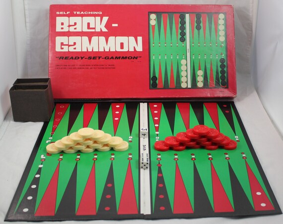 Backgammon Boardgame Game 1978 John N Hansen Co Ready Set Gammon Self Teaching Best Offer - 