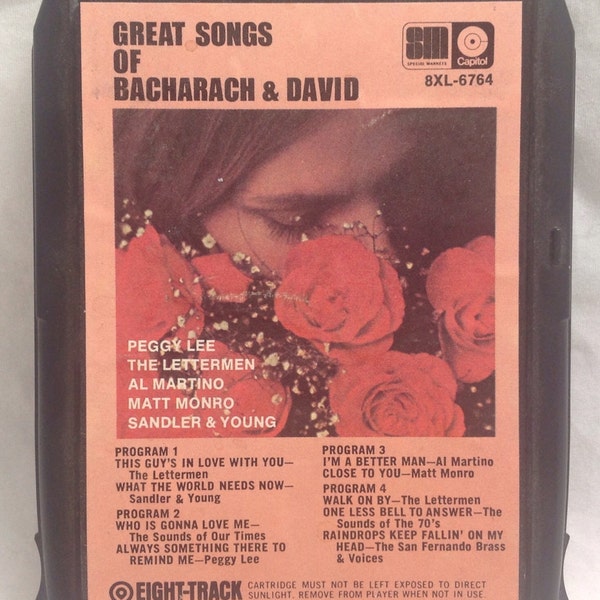 Great Songs of Bacharach & David, 8 Track, 1972Best Offer