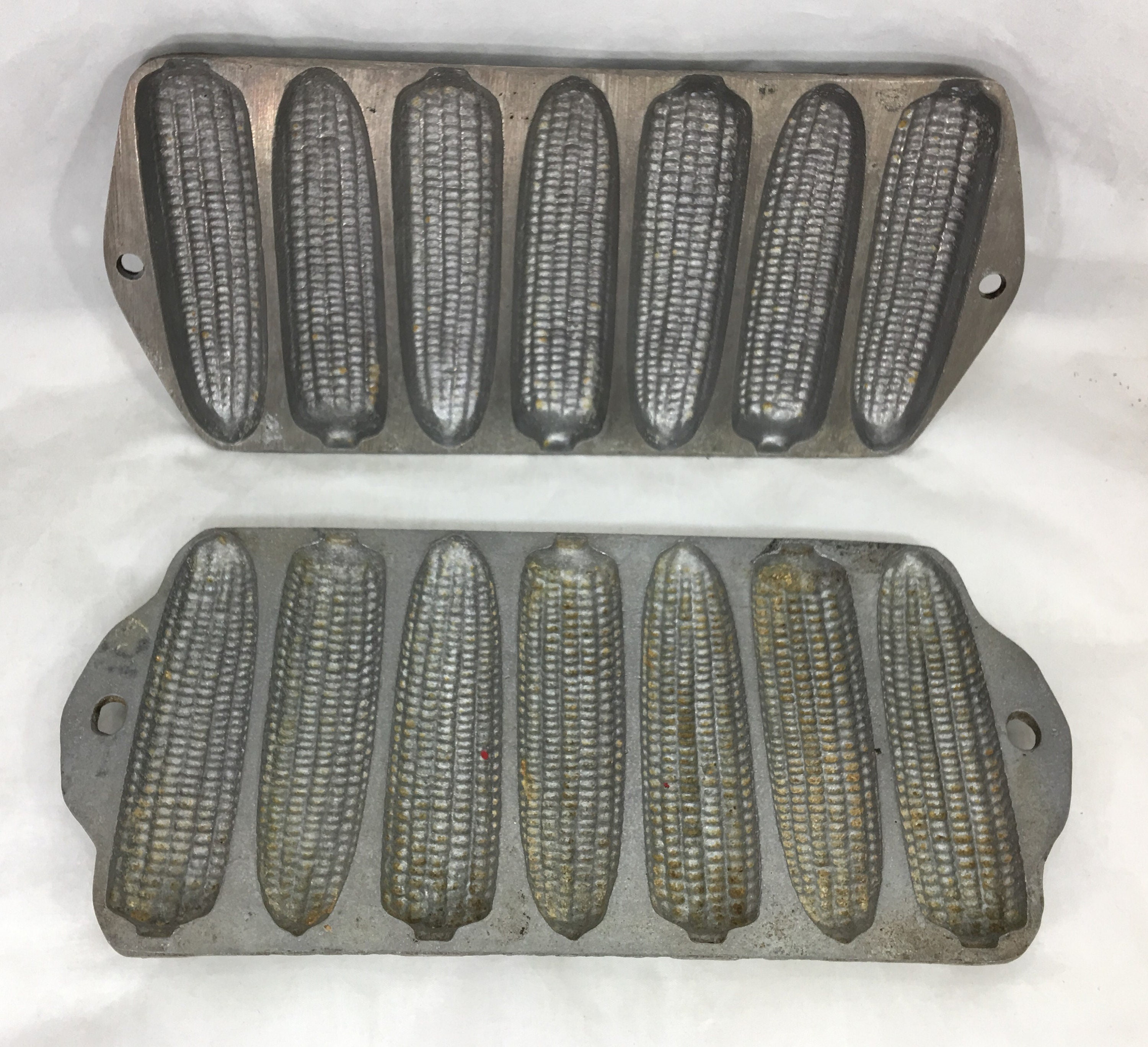 Cornbread Stick Pan 7 Corn Molds Cast Aluminum 12 X Etsy