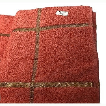 Martex Bath Towel 72x36 Salmon Color with Gold Highlights