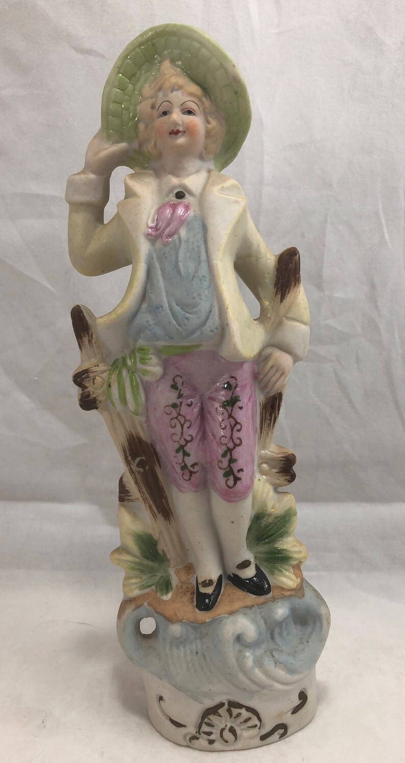 Orion Porcelain Bisque Figurine Young Gentleman Japan Etsy