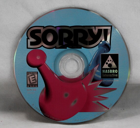 Sorry Cd Rom Pc 1998 Windows Hasbro Interactive Game Etsy
