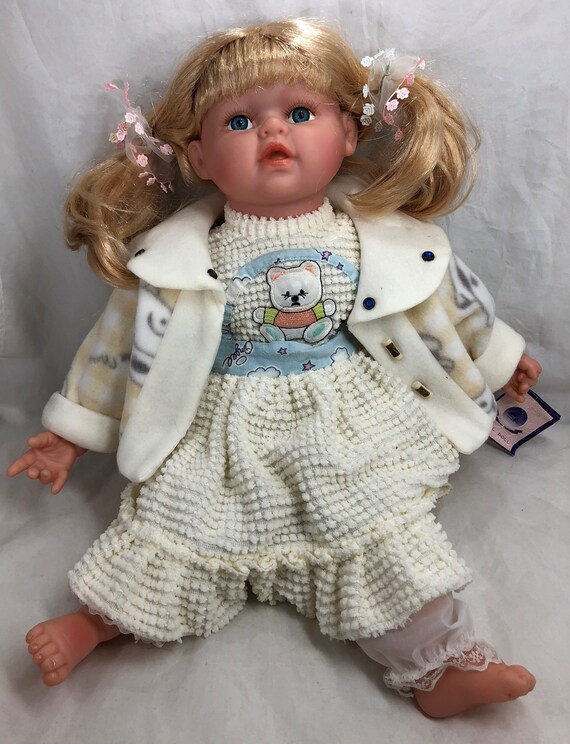 Doll Vinyl Girl Olive 21 Dressed Blue Eyes Blonde Hair Etsy