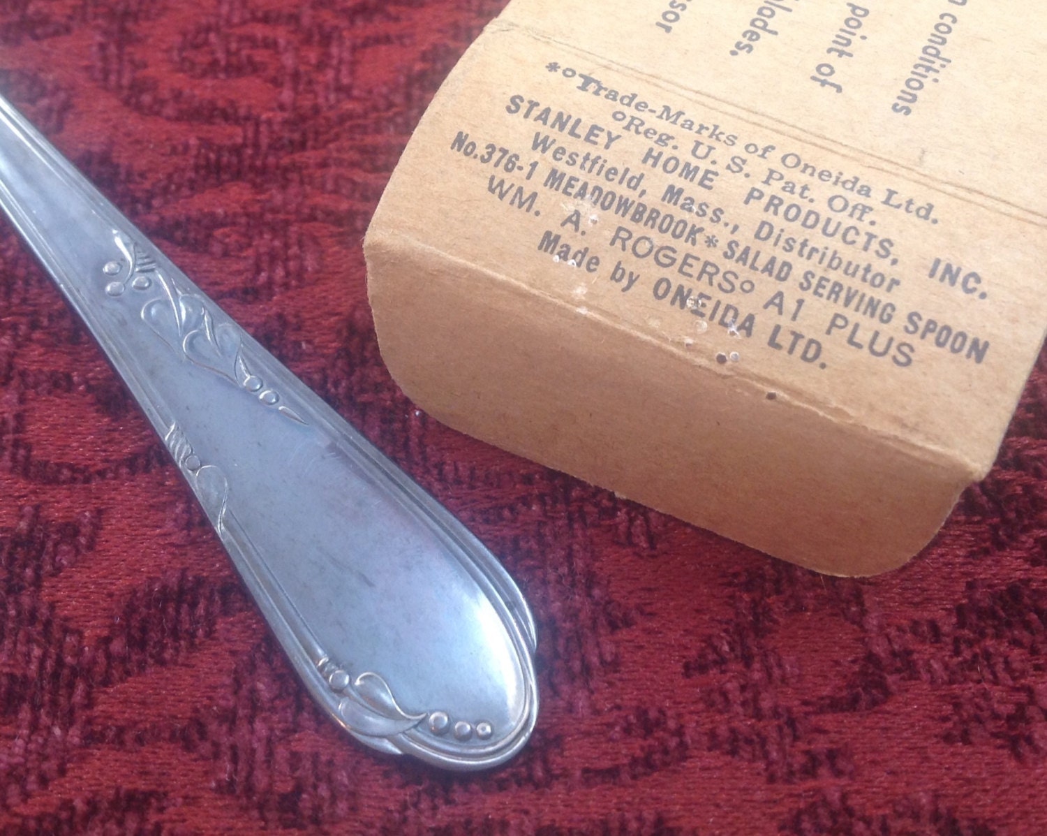 Serving Fork 1936 Meadowbrook Wm A Rogers 378 Oneida 8 Etsy