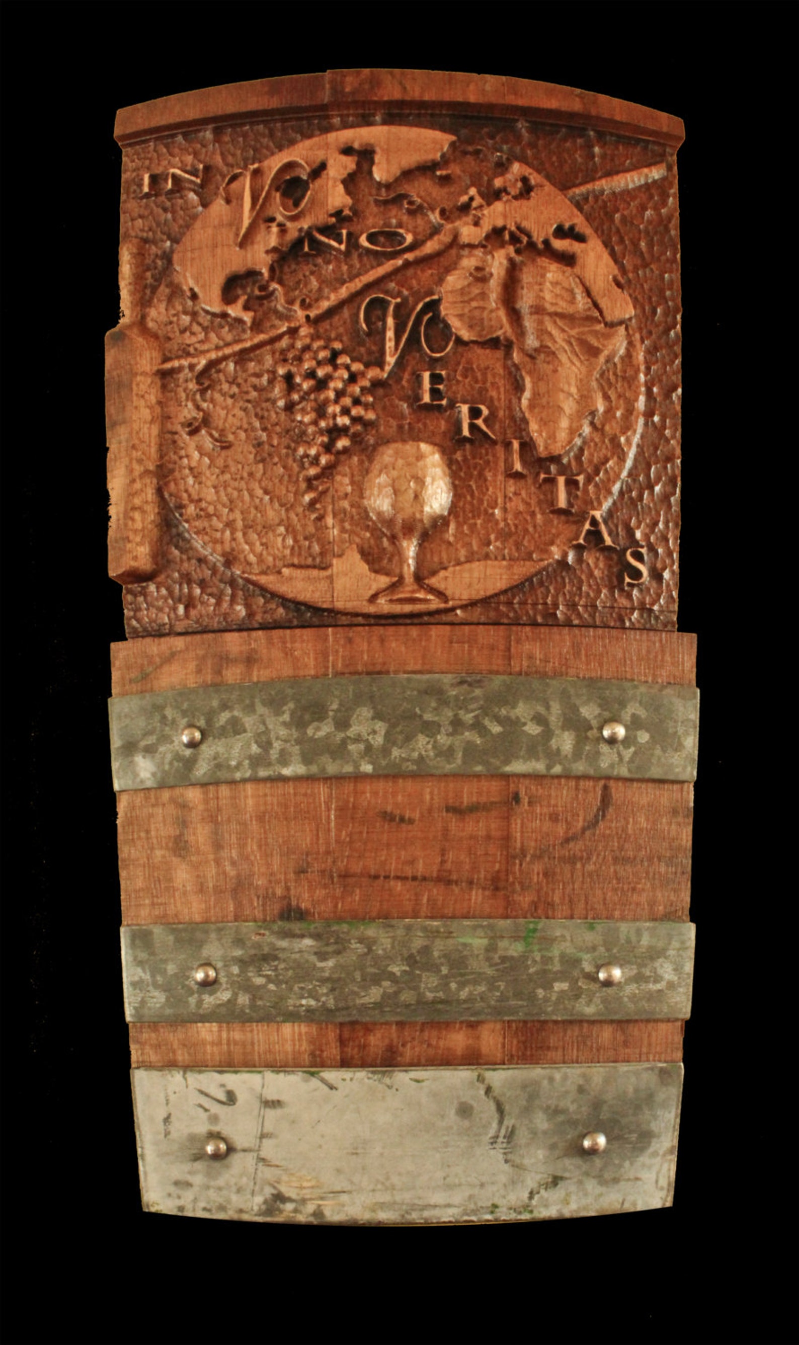 Wine Barrel Wall Art from Recycled Wine Barrel In Vino Etsy