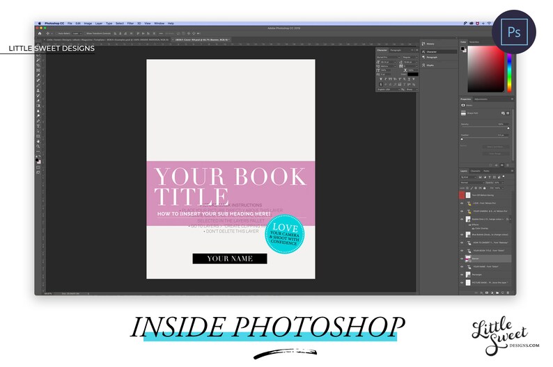 Ebook Template Canva Indesign INDD & PSD instant Etsy