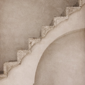 Prison Stairs - Architecture, Baha'i Photography, Israel, Fine Art Print, Stone, Monochrome, Home Decor, Akka